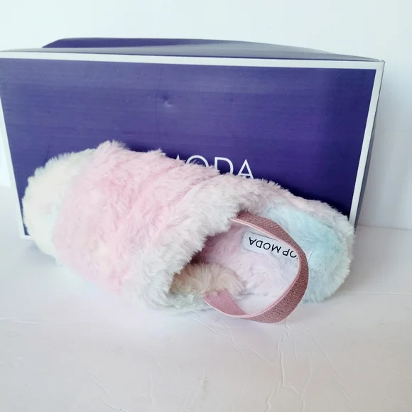 NEW Rainbow pastel slippers/sandals - Picture 6 of 10